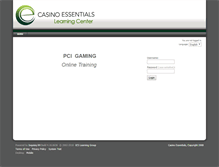Tablet Screenshot of pci.ce-lms.com